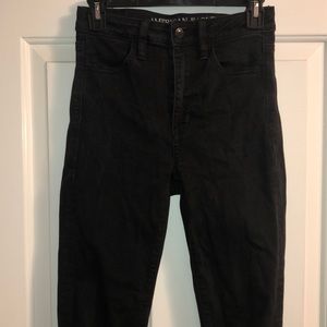 American Eagle super stretch x black jeggings